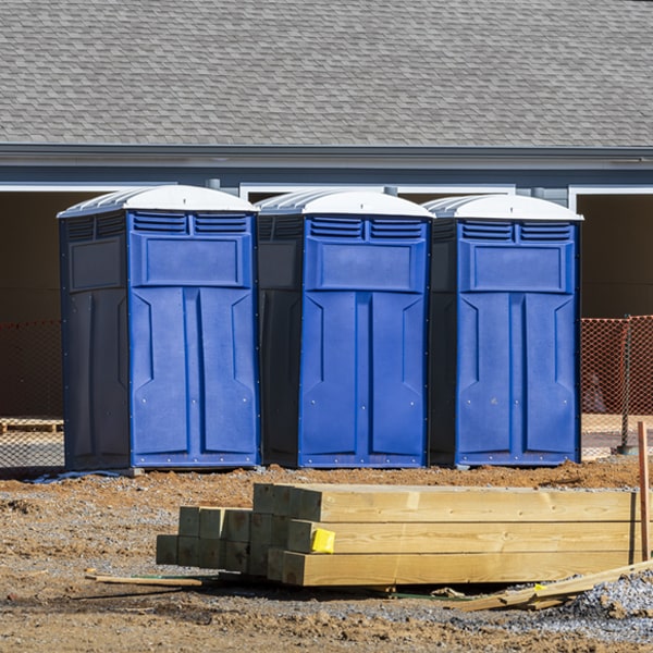 what is the cost difference between standard and deluxe portable toilet rentals in Farnsworth TX